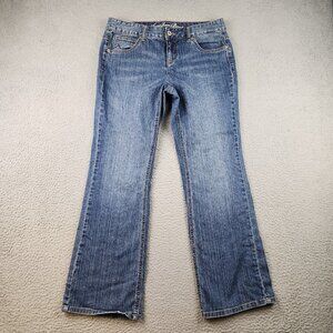 Tommy Hilfiger Freedom Boot Jeans Women's 12 Regular Blue Mid Rise Stretch Denim